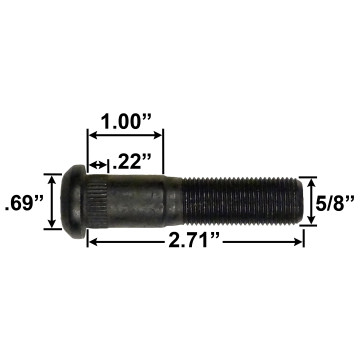 Trailer Wheel Stud - 5/8"