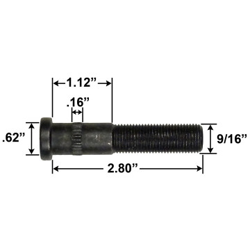 Trailer Wheel Stud - 9/16"
