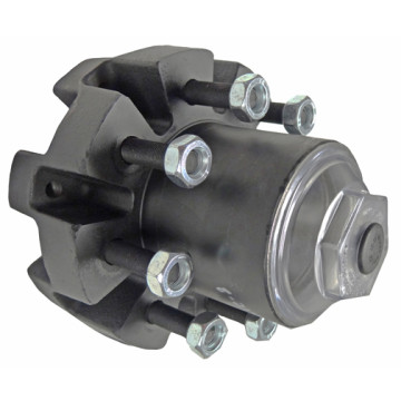 8 on 6 1/2" Trailer Hub with 387A & 395S Bearings 