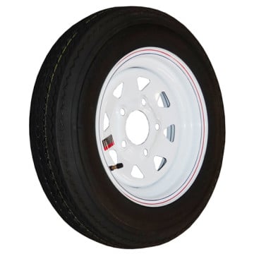 480-12 Bias Trailer Tire – 990 lb Capacity - 5 on 4.5” – Load Range C