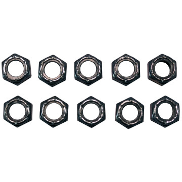 (10) 3/8" Nuts for (2) 12" x 2" Electric or Hydraulic Brakes For Axles with Bolts Attached