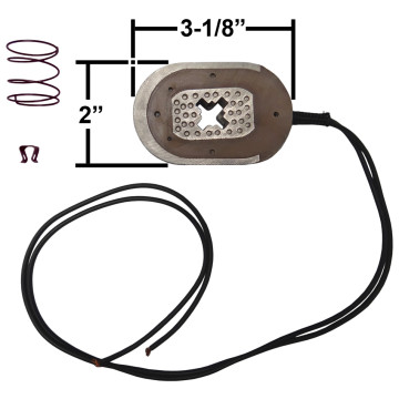 TruRyde Magnet Kit for 12" x 2" Brakes (Black Wire)