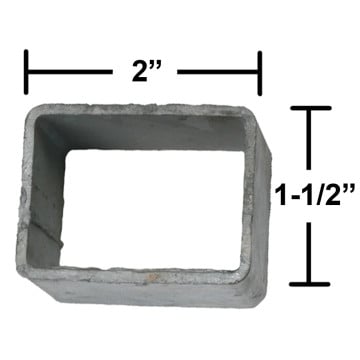 Spring Hanger - Rear - For 1 3/4" Spring - Galvanized