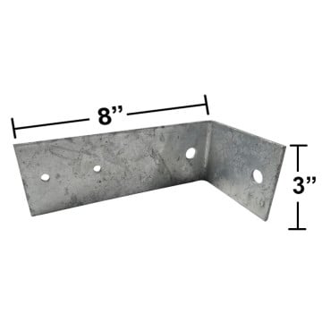 Galvanized Tail Light Bracket