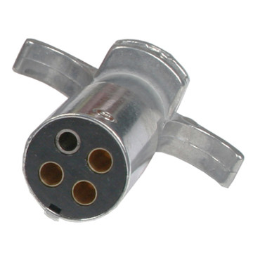 Pollack 4-Way Metal Trailer Connector - Trailer End (11-402)