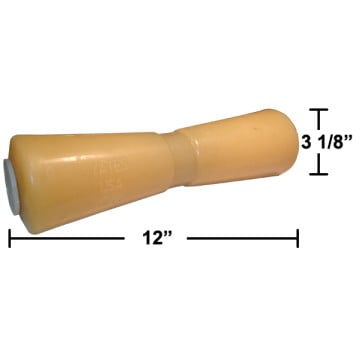 12" Keel Roller - Thermal Plastic Yellow
