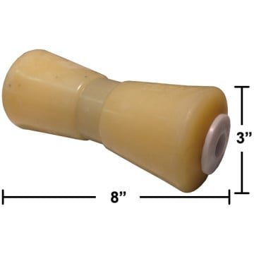 8" Keel Roller - Thermal Plastic Yellow