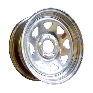 Trailer Rim - 15" x 6" - 5 on 4 1/2" Bolt Circle - Galvanized 