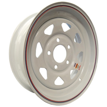 Trailer Rim - 15" x 5" - 5 on 5" Bolt Circle - White