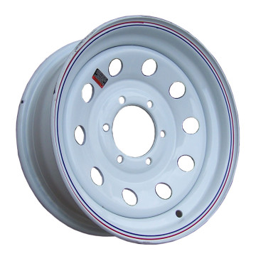Trailer Rim - 16" x 6" - 6 on 5 1/2" Bolt Circle - White