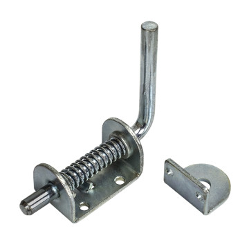 Buyer Spring Latch Assembly with Keeper - 1/2" Shank - Zinc Plated