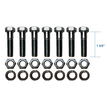 7/16" Bolts & Nuts for (1) 8K-15K Electric and Hydraulic Brake