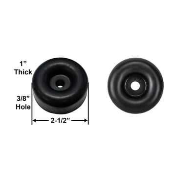 Trailer Door Rubber Bumper - 2 1/2" Overall