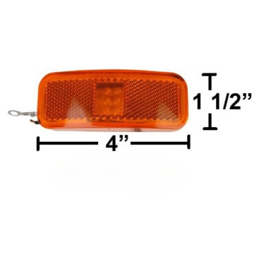 4 x 1 1/2" Marker Light - 6 LEDs - Amber