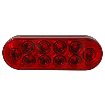 Buyers 6" Oval Tail Light - 10 LEDS - No Grommet or Plug