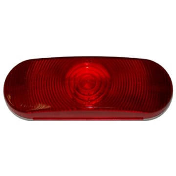 Optronics 6" Oval Tail Light - No Grommet - No Plug 