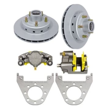 DeeMaxx 10" Integral Hub/Rotor Single Axle Disc Brake Kit - 5 on 4 1/2" - Maxx Coating
