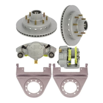 DeeMaxx 13" Integral Hub/Rotor Single Axle Disc Brake Kit - 8 on 6 1/2" - Maxx Coating
