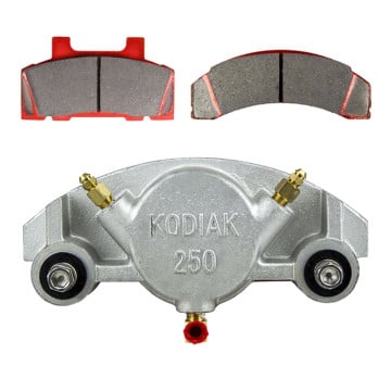 Kodiak Caliper 250 with Pads & Slider Pins - Dacromet Coated