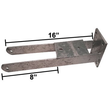 Galvanized Winchmount - Fits 2" x 3" Post