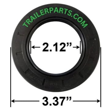 Double Lip Grease Seal - 2.12" I.D. - 3.37" O.D. - Markings: 21334