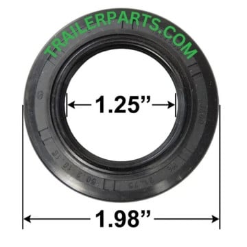 Triple Lip Grease Seal - 1.25" I.D. - 1.98" O.D. - Markings: 1252555