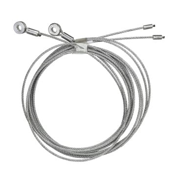 Trailer Ramp Door Cables - 1/8" x 130"  - 1 Pair