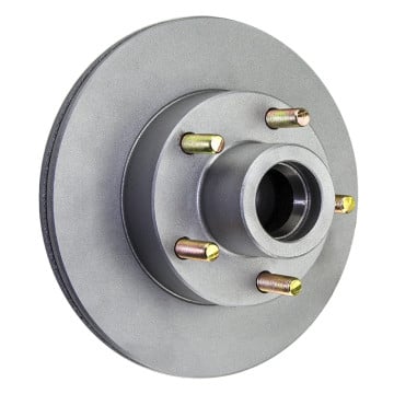 Dexter (Tie Down) 9.6" Vented "Integral" Hub/Rotor - 5 on 4 1/2" - Galv-X Coated