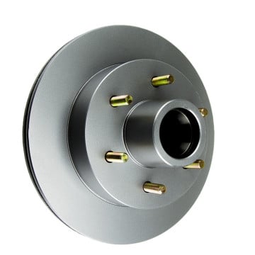 Dexter (Tie Down) 12" Eliminator Integral Hub/Rotor - 6 on 5 1/2" - Galv-X Coated
