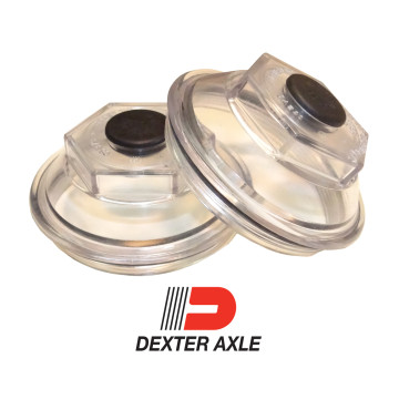 Dexter Threaded - Oil Cap, 2 7/8" I.D. O-Ring, and Plug Kit (1 Pair)