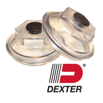 Dexter Threaded - Oil Cap, 3 1/2" I.D. O-Ring, and Plug Kit (1 Pair)