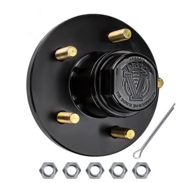 Vortex Hub - 5 Bolt with 44649 Bearings - Pre-Grease (E-Coat)