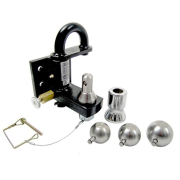 Convert-A-Ball Pintle Hook Combo with 3 Stainless Steel Balls - Bolt On - 25,000lbs