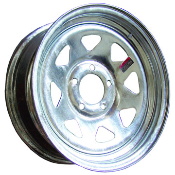 Trailer Rim - 13" x 4 1/2" - 5 on 4 1/2" Bolt Circle - Galvanized 