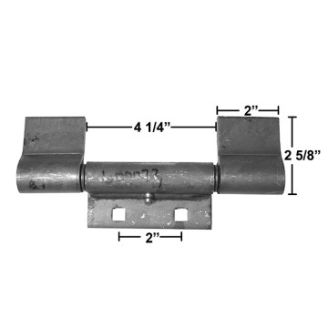 Trailer Door Hinge - Greaseable - 1" x 8 1/4"