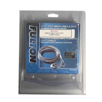 Fulton 3/16" x 25' Galvanized Winch Cable
