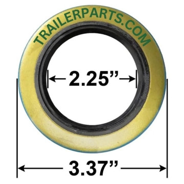 Double Lip Grease Seal - 2.25" I.D. - 3.37" O.D. 