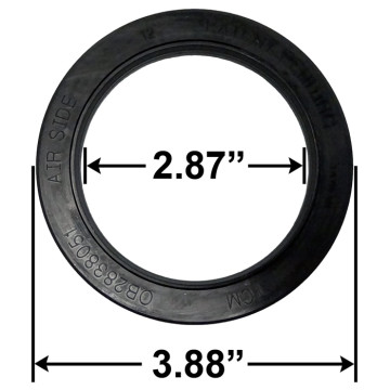 Double Lip Oil Seal - Rubber Coated 2.87" I.D. - 3.88" O.D. Markings: OB2838051 Compatible w/ 10-051-01