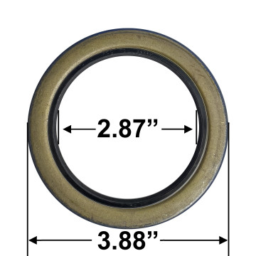 10-51-02-"Metal" oil seal 2.87 x 3.88 x .43 Compatible w/ 370150