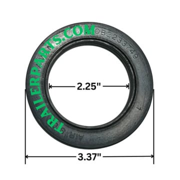 Double Lip Oil Seal - 2.25" I.D. - 3.37" O.D. - .49 Thick 