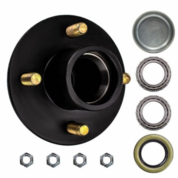 4 Bolt on 4" Trailer Hub with 1" Bearings (L44643)