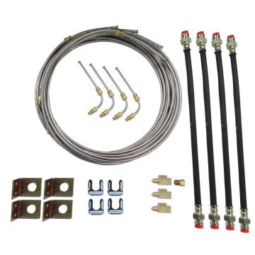 Tandem Axle Brake Line Kit  with 20' Stainless Steel Line - For Disc Brakes