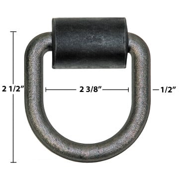 RAM Forged D-Ring - 1/2" - Weld On Bracket 