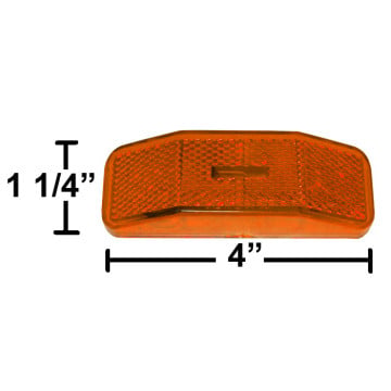 4" x 1 1/4" Marker Light - Amber