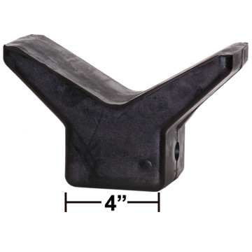 Yates Y-Style Bow Stop 4" - Rubber 7" Span - 1/2" Shaft Size