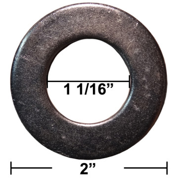 1 1/16" x 2" Flat Washer - Sold Individually