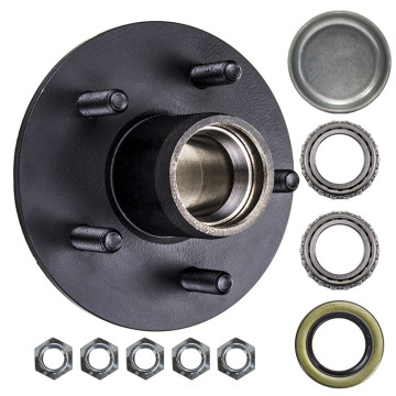 5 Bolt on 4 1/2" Trailer Hub with 1 1/16" Bearings (44649)
