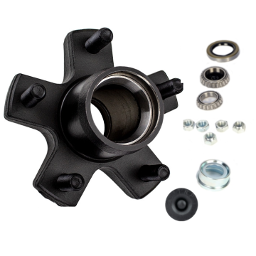 Dexter 008-248-05 Trailer Hub w/ 44649 & 68149 Bearings - 5 on 4 1/2 Bolt Circle