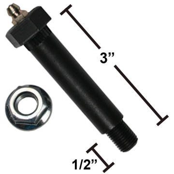 Shoulder Bolt + Nut 9/16" x 3" with Grease Fitting- Compatible W/ Dexter® 007-187-00