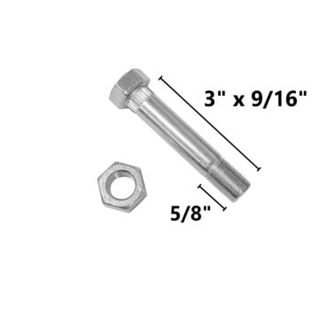 150 pcs Trailer Shackle Bolts with Locknuts - Zinc